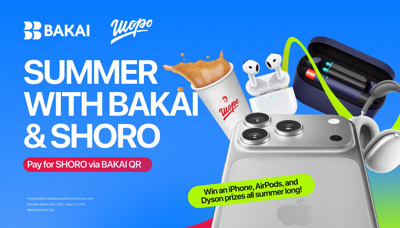 BAKAI and Shoro Are Back: Buy Your Favorite Drinks and Win an iPhone 17 Pro Max, a Dyson Airwrap, and Hundreds of Other Prizes
