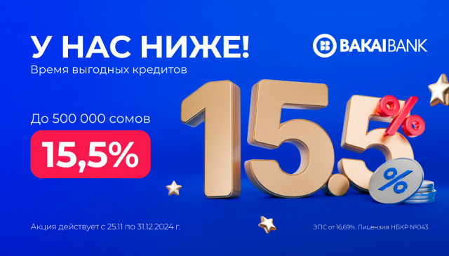 Время выгодных кредитов!
