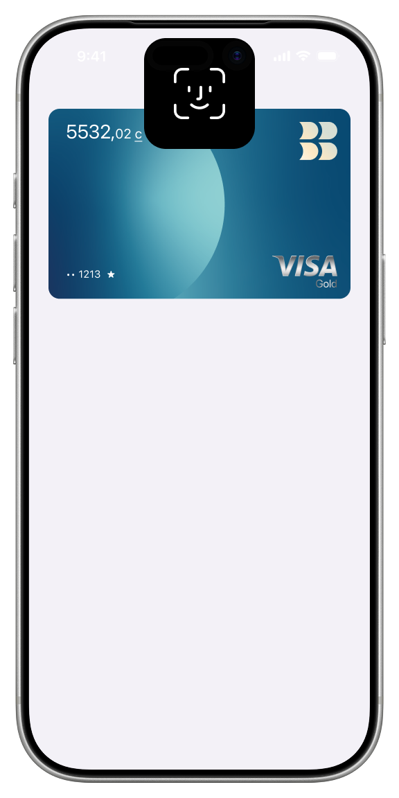 Используйте Face ID для доступа и управления своими платежами